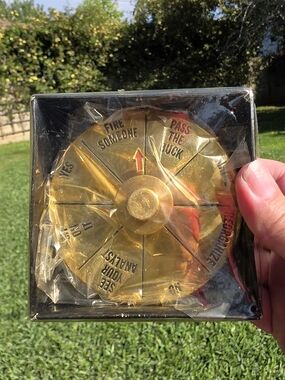 Vintage Black Executive Decision Maker | Brass | NWT